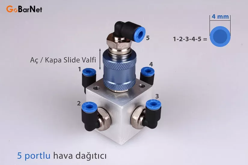 Pnömatik Hava Çoklayıcı Fiyatı HD-4D-Slide