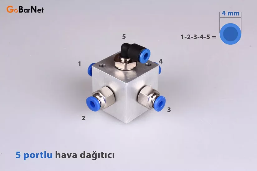 Pnömatik Hava Çoklayıcı Fiyatları HD-4R-4D