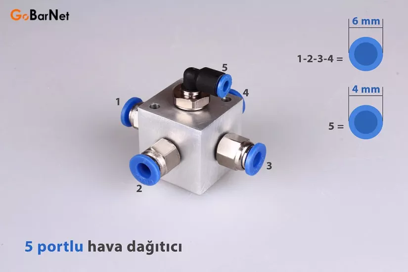 Pnömatik Hava Dağıtıcı Fiyatı HD-6R-4D