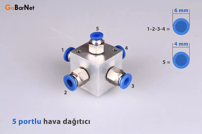 Pnömatik Hava Dağıtıcı Fiyatı HD-6R-4R