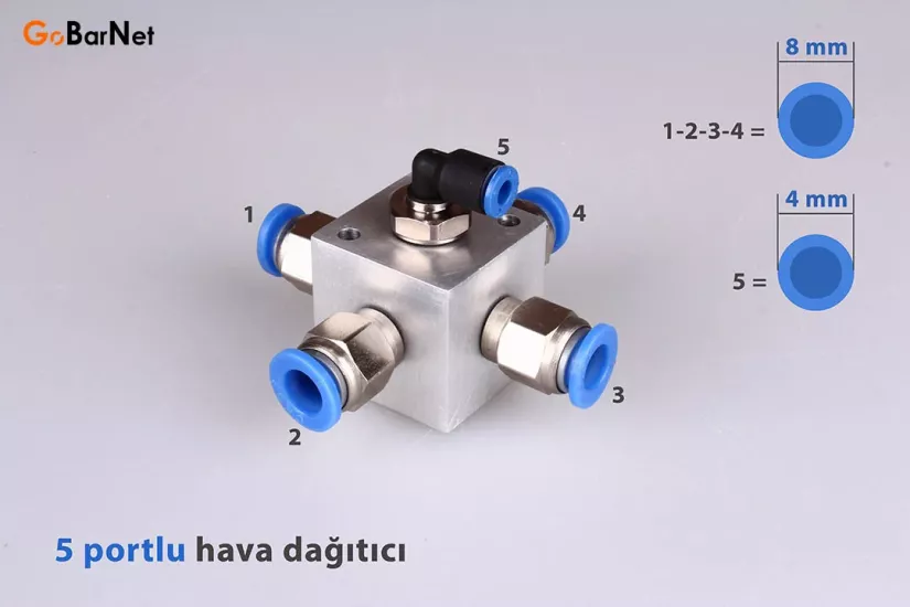 Pnömatik Hava Dağıtıcı Fiyatları HD-8R-4D