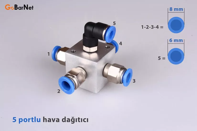 Pnömatik Hava Dağıtıcı Fiyatları HD-8R-6D